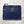 Zipped Halley Waxed Canvas Pouch Navy Blue