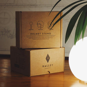 Halley Accessories - Helmet Stand Packaging